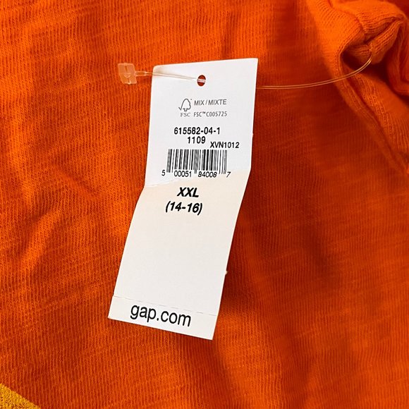 NWT Star Wars for Gap Boys Orange | Millennium Falcon Long Sleeve Size XXL 14/16 - Picture 5 of 5